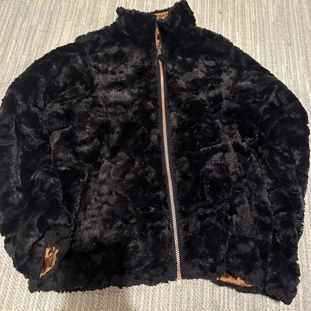 North Face Black Faux Fur Jacket